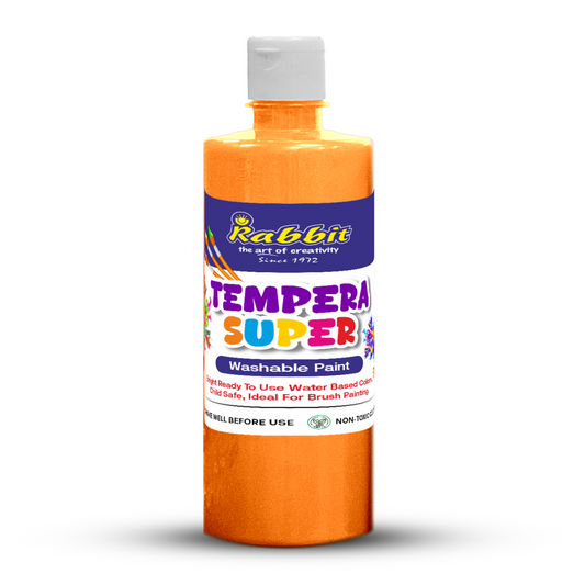 orange tempera colours