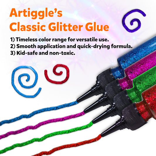 Glitter Glue Art Sparkle Colours